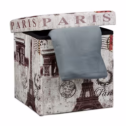 Relaxdays 10019050_366, Pouffe/ottomane, Carré, Multicolore, mousse, Plastique, 380 mm, 380 mm