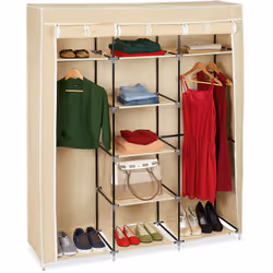 L’armoire mobile pourtissus est une possibilité de rangement pour tous les cas. Le garde robepliable se compose de conduits s ...