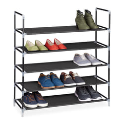 Relaxdays 4052025047351 Organisateur pour chaussures Ouvert Noir