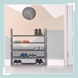 Relaxdays 4052025047351 Organisateur pour chaussures Ouvert Noir