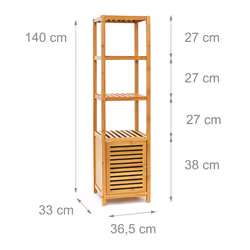 Relaxdays 4052025047436 armoire de rangement de salle de bain Bois