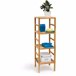 Cette étagère en bois solide vous crée un espace de stockage dans votre intérieur: soit dans la salle de bain, le couloir, à ...