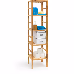 Cette étagère en bois solide vous crée un espace de stockage dans votre intérieur: soit dans la salle de bain, le couloir, à ...