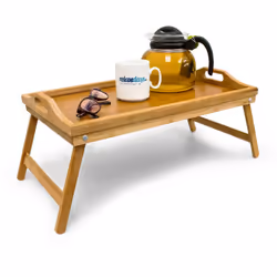 Vous aimeriez bien prendre votre petit déjeuner au lit le dimanche matin? Ce plateau de lit en bambou est fait pour vous! En  ...