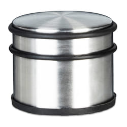 Relaxdays - Relaxday Butoir de porte, haut, acier inox, anneaux en caoutchouc, hlp env. 7,5x9,5x9,5 cm, aussi pour fenêtre, argenté