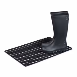 Relaxdays 10013939 Paillasson caoutchouc Extérieure Rectangulaire Noir