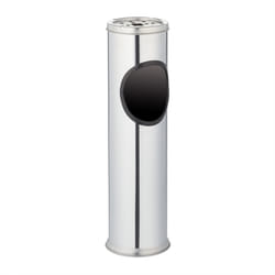 Relaxdays 10014093 cendrier Rond Plastique, Acier inoxydable