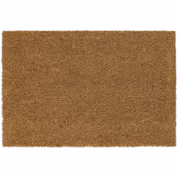 Recevez vos invités avec un paillasson accueillant. Ce paillasson en fibres de coco au design minimaliste laisse une bonne im ...