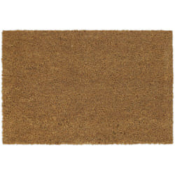 Relaxdays - Paillasson fibres de coco, 60x40 cm, antidérapant, tapis pour intérieur et extérieur, porte entrée, nature