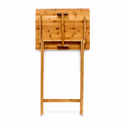 Relaxdays Table d'appoint Pliante table console Bambou HxlxP: 68 x 48 x 38,5 cm, nature - Vue supplémentaire 5