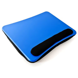 Relaxdays Support Genoux Ordinateur Portable Coussin ergonomique Amovible poignée pour tablette 44 x 34 x 5 cm, bleu