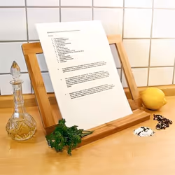 Relaxdays 10016732 support de livre Naturel Bambou