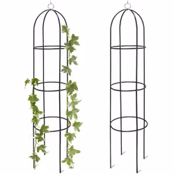 Cette arcade à rosiers en métal revêtu par poudre ne fournit pas seulement aux plantes grimpantes la prise nécessaire à son d ...
