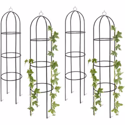 Cette arcade à rosiers en métal revêtu par poudre ne fournit pas seulement aux plantes grimpantes la prise nécessaire à son d ...