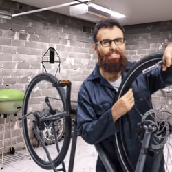 Relaxdays Porte-vélo mural pliable crochet Charge à 50 Kg Range-vélo garage cave 2 vélos, noir