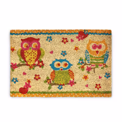 Relaxdays 10017717, Paillasson décoratif, Intérieur & extérieur, Rectangulaire, Multicolore, Monochromatique, Coco