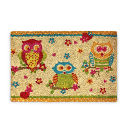Relaxdays - Paillasson, tapis d'entrée, design animalier, antidérapant, 40 x 60 cm, pour intérieur/extérieur, multicolore