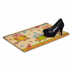 Relaxdays - Paillasson, tapis d'entrée, design animalier, antidérapant, 40 x 60 cm, pour intérieur/extérieur, multicolore