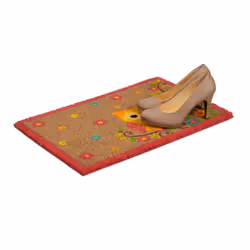 Relaxdays 10017720 Paillasson décoratif Intérieur & extérieur Rectangulaire Multicolore