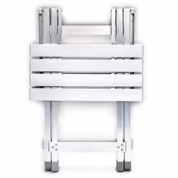 Relaxdays 10018248 table de jardin Argent Forme carrée