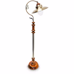 Ce lampadaire mélange les styles industriel et art nouveau avec beaucoup de talent. Le métal moderne et froid contraste avec ...