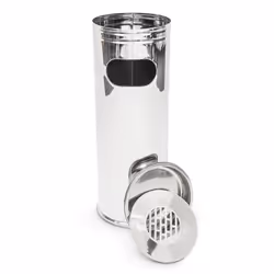 Relaxdays 10018507 cendrier Rond Acier inoxydable