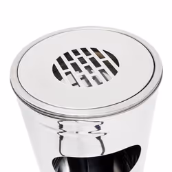 Relaxdays 10018507 cendrier Rond Acier inoxydable