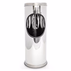 Relaxdays 10018508 cendrier Rond Plastique, Acier inoxydable