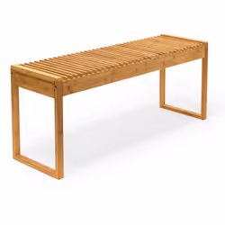Ce banc en bambou est adapté pour une utilisation à l'intérieur et à l'extérieur : soit sur la terrasse, un balcon ou dans le ...