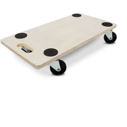 Relaxdays - Planche de transport à roulettes, pratique, charge maximale : 200 kg, hlp : 11 x 58 x 30 cm, nature