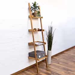 Relaxdays 10019169 étagères Etagère modulable Mural Bambou Marron