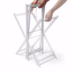 Relaxdays Table d'appoint pliable bambou plateau amovible