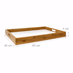 Relaxdays Table d'appoint pliable bambou plateau amovible - Vue supplémentaire 5