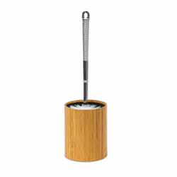 Relaxdays - Porte-brosse wc toilette salle de bain, plastique, tête changeable, HxlxP : 33 x 10,4 x 10,4 cm, nature