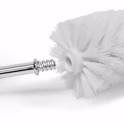 Relaxdays - Porte-brosse wc toilette salle de bain, plastique, tête changeable, HxlxP : 33 x 10,4 x 10,4 cm, nature - Vue supplémentaire 6