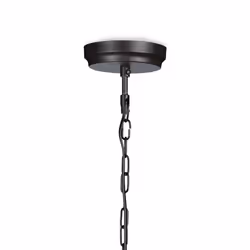 Relaxdays - Lampe à suspension style industriel HxlxP 145 x 40,5 x 40,5 cm abat-jour forme de cloche métal luminaire, marron foncé
