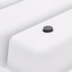 Relaxdays Range-couverts pour votre tiroir, 6 compartiments, plastique, HLP : 5x32x40,5 cm, blanc/anthracite