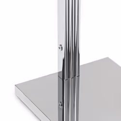 Porte-serviettes sur pied en optique inox 3 barres HxlxP : 86 x 50 x 20 cm design style moderne, argenté - Relaxdays - Vue supplémentaire 4