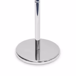 Porte-serviettes sur pied Porte serviette Porte-vêtements accessoire salle de bain 3 bras métal chromé ø du socle 29 cm, h: 93,5 cm argenté