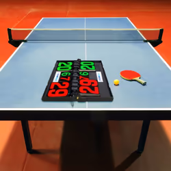 Relaxdays 10020142 table de tennis de table Autonome Noir Plastique