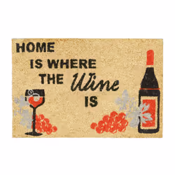 Relaxdays 10020180, Paillasson décoratif, Intérieur &amp; extérieur, Rectangulaire, Multicolore, Monochromatique, Coco