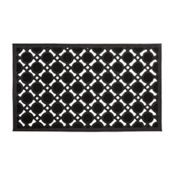 Relaxdays 10020193 paillasson Paillasson caoutchouc Extérieure Rectangulaire Noir