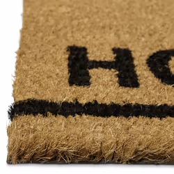 Relaxdays - Paillasson long 120x40 cm fibres de coco tapis de sol Home is where the Heart is intérieur extérieur dessous antidérapant, nature - Vue supplémentaire 4