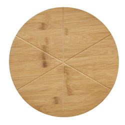 Relaxdays 10020241 planche à découper pour cuisine Rond Bambou