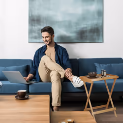 Relaxdays - Table plateau de service tablette pliable bambou