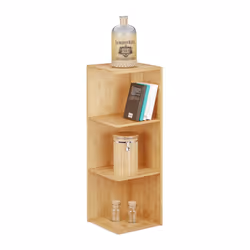 Cette étagère d’angle crée un espace de rangement dans votre pièce. Vous pouvez l’utiliser aussi bien de manière horizontale ...