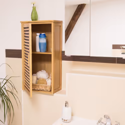 Relaxdays 10020301 armoire de rangement de salle de bain Bois