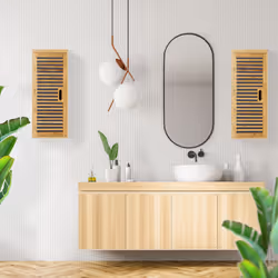 Relaxdays 10020301 armoire de rangement de salle de bain Bois