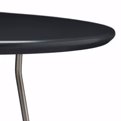 Table d'appoint en lot de 2, mdf et métal (acier), pour le salon, diamètre 40 & 48 cm, gris mat - Relaxdays - Vue supplémentaire 6