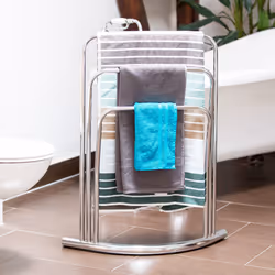 Relaxdays 10020462 Support de serviette Colonne Acier inoxydable